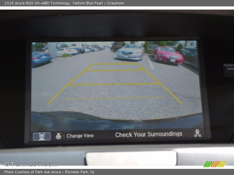 Fathom Blue Pearl / Graystone 2016 Acura MDX SH-AWD Technology