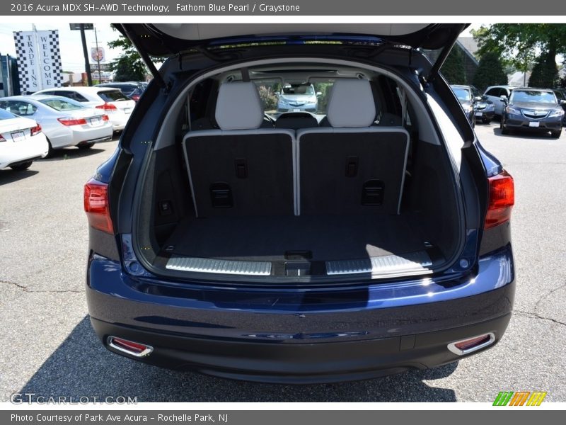 Fathom Blue Pearl / Graystone 2016 Acura MDX SH-AWD Technology
