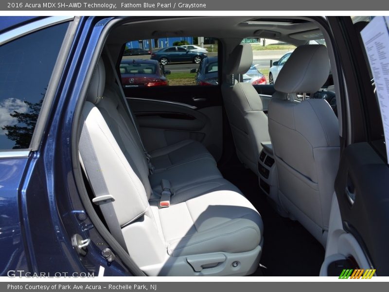 Fathom Blue Pearl / Graystone 2016 Acura MDX SH-AWD Technology
