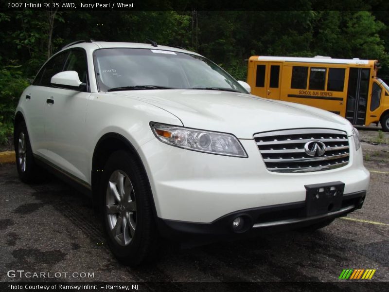 Ivory Pearl / Wheat 2007 Infiniti FX 35 AWD