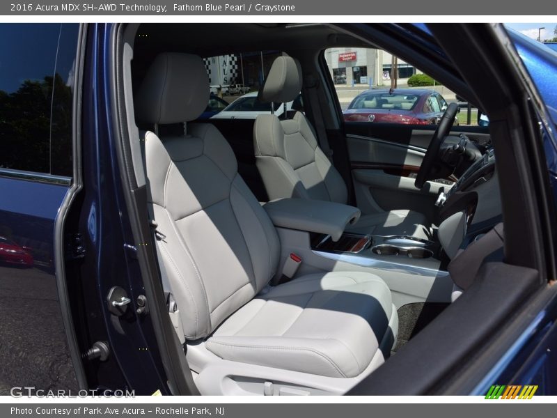 Fathom Blue Pearl / Graystone 2016 Acura MDX SH-AWD Technology