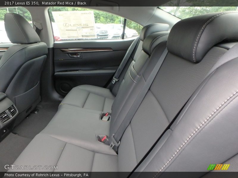 Matador Red Mica / Black 2017 Lexus ES 350