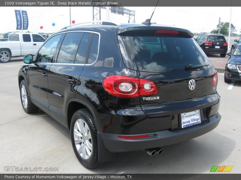 Deep Black Metallic / Urban Brown 2009 Volkswagen Tiguan SE