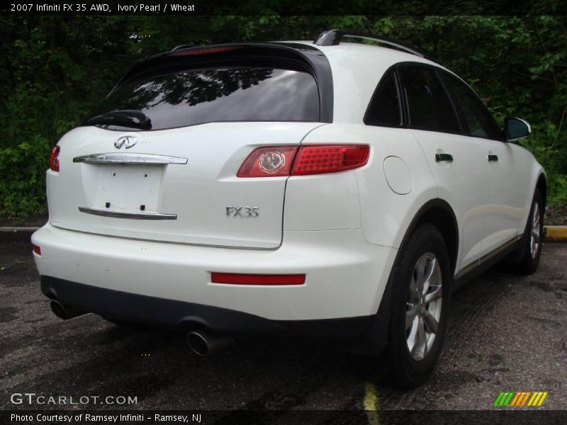 Ivory Pearl / Wheat 2007 Infiniti FX 35 AWD