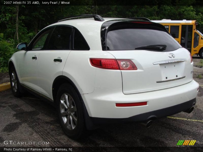 Ivory Pearl / Wheat 2007 Infiniti FX 35 AWD