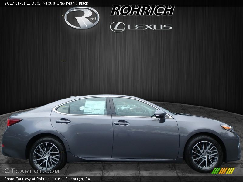 Nebula Gray Pearl / Black 2017 Lexus ES 350