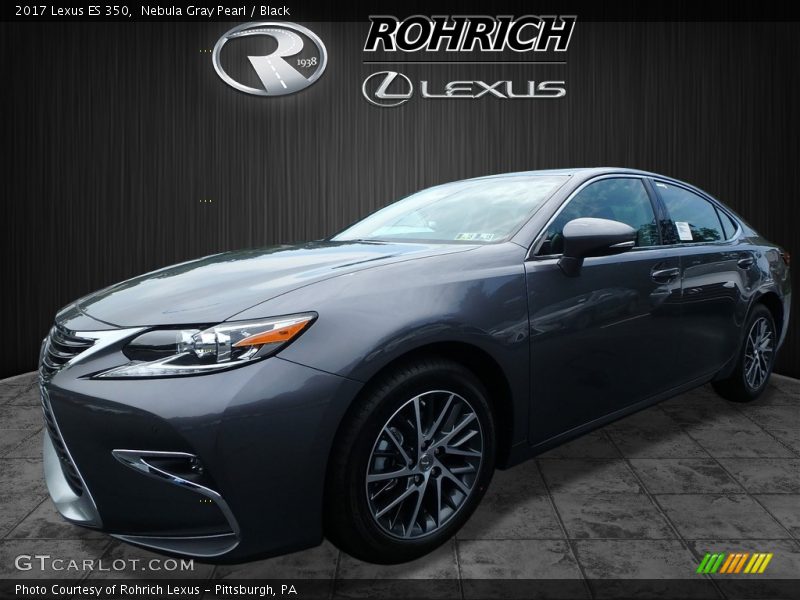 Nebula Gray Pearl / Black 2017 Lexus ES 350