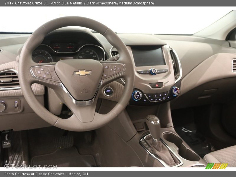 Arctic Blue Metallic / Dark Atmosphere/Medium Atmosphere 2017 Chevrolet Cruze LT