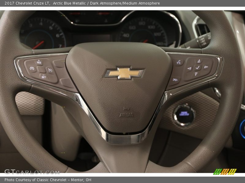 Arctic Blue Metallic / Dark Atmosphere/Medium Atmosphere 2017 Chevrolet Cruze LT