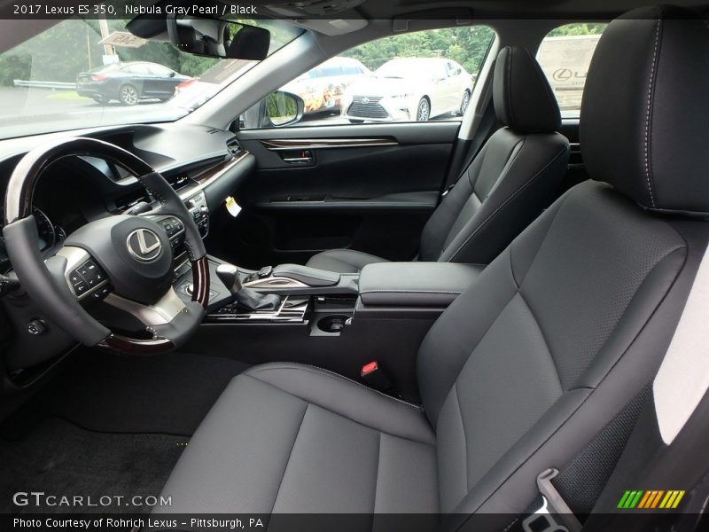 Nebula Gray Pearl / Black 2017 Lexus ES 350