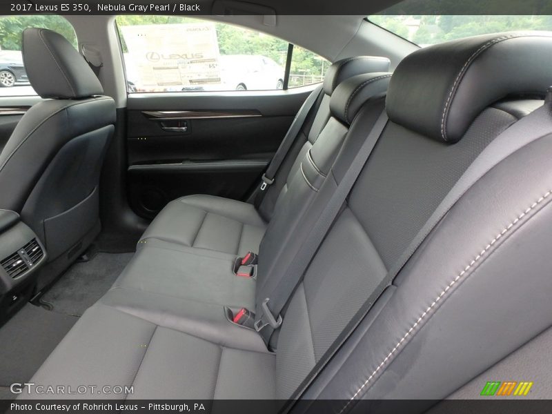 Nebula Gray Pearl / Black 2017 Lexus ES 350
