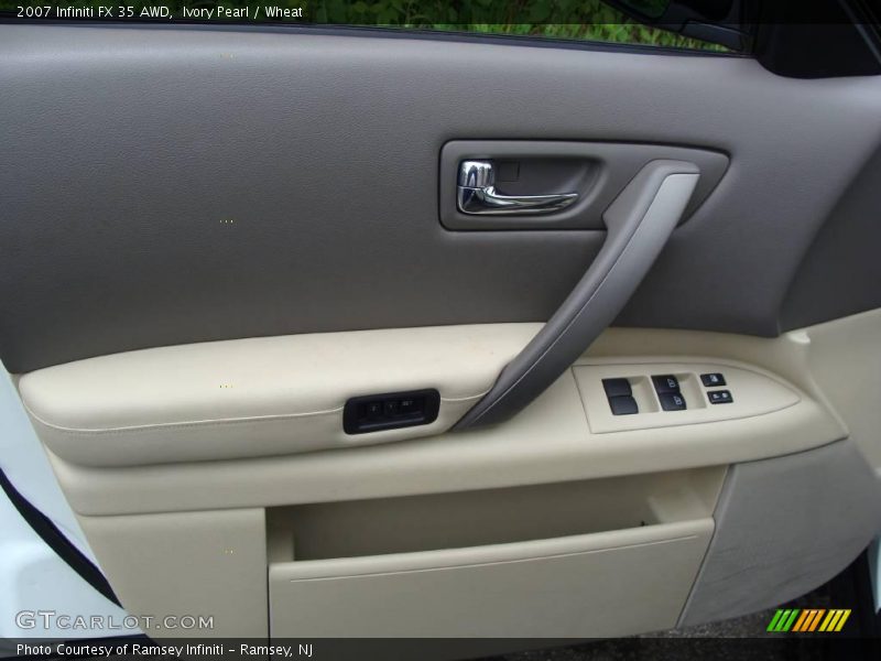Ivory Pearl / Wheat 2007 Infiniti FX 35 AWD