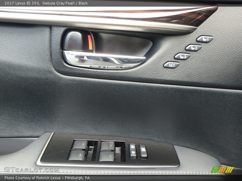 Nebula Gray Pearl / Black 2017 Lexus ES 350