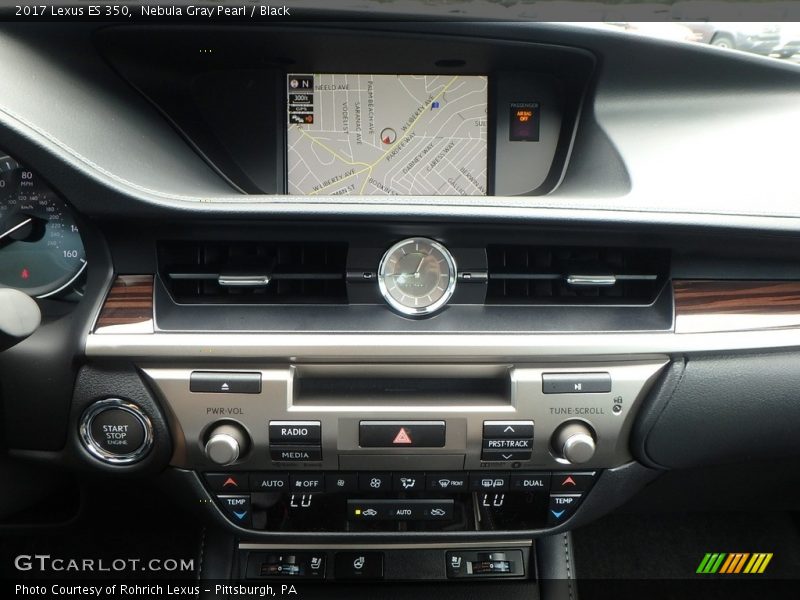 Nebula Gray Pearl / Black 2017 Lexus ES 350