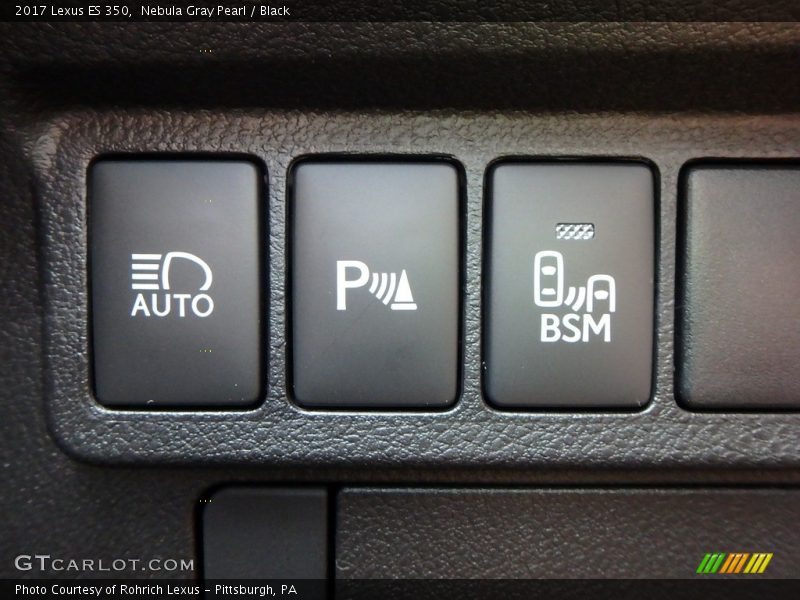 Nebula Gray Pearl / Black 2017 Lexus ES 350