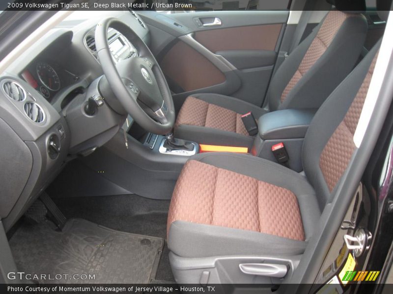 Deep Black Metallic / Urban Brown 2009 Volkswagen Tiguan SE