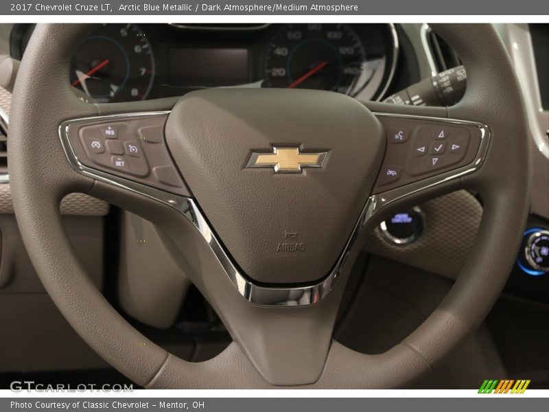 Arctic Blue Metallic / Dark Atmosphere/Medium Atmosphere 2017 Chevrolet Cruze LT