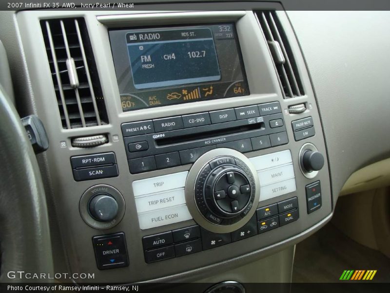 Ivory Pearl / Wheat 2007 Infiniti FX 35 AWD