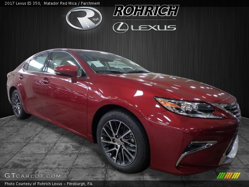 Matador Red Mica / Parchment 2017 Lexus ES 350