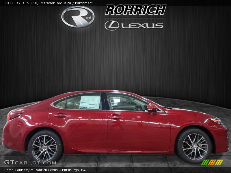 Matador Red Mica / Parchment 2017 Lexus ES 350
