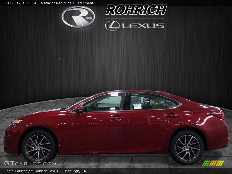 Matador Red Mica / Parchment 2017 Lexus ES 350