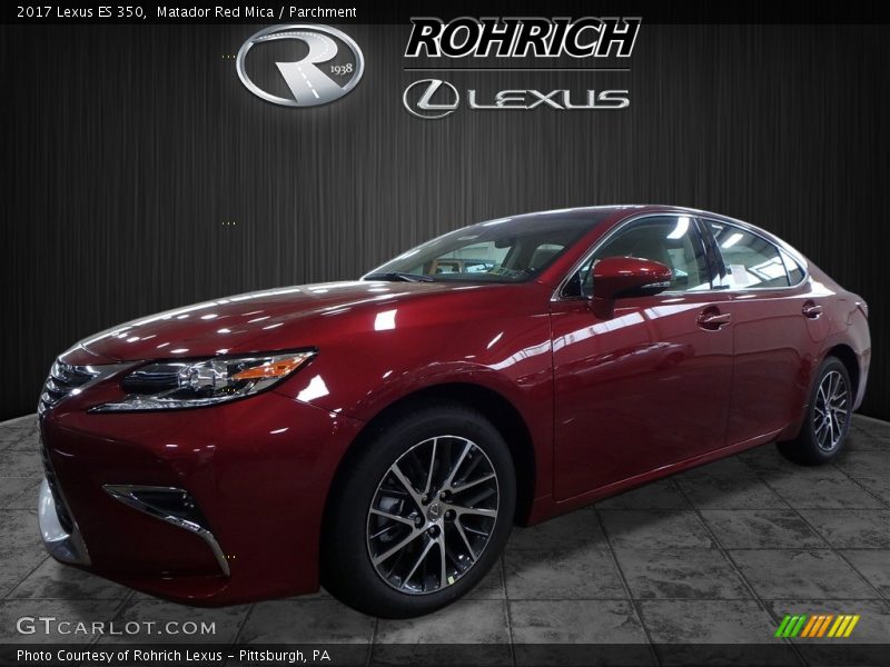 Matador Red Mica / Parchment 2017 Lexus ES 350
