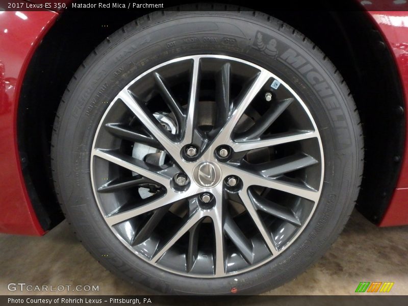 Matador Red Mica / Parchment 2017 Lexus ES 350