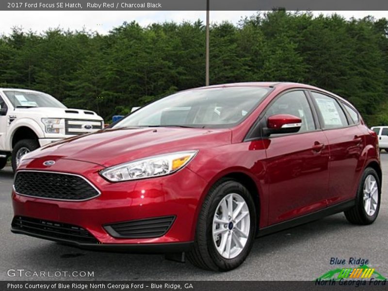 Ruby Red / Charcoal Black 2017 Ford Focus SE Hatch