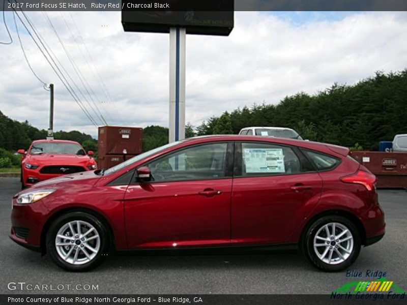 Ruby Red / Charcoal Black 2017 Ford Focus SE Hatch