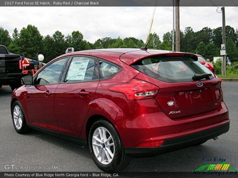 Ruby Red / Charcoal Black 2017 Ford Focus SE Hatch