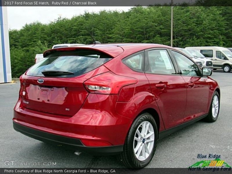 Ruby Red / Charcoal Black 2017 Ford Focus SE Hatch