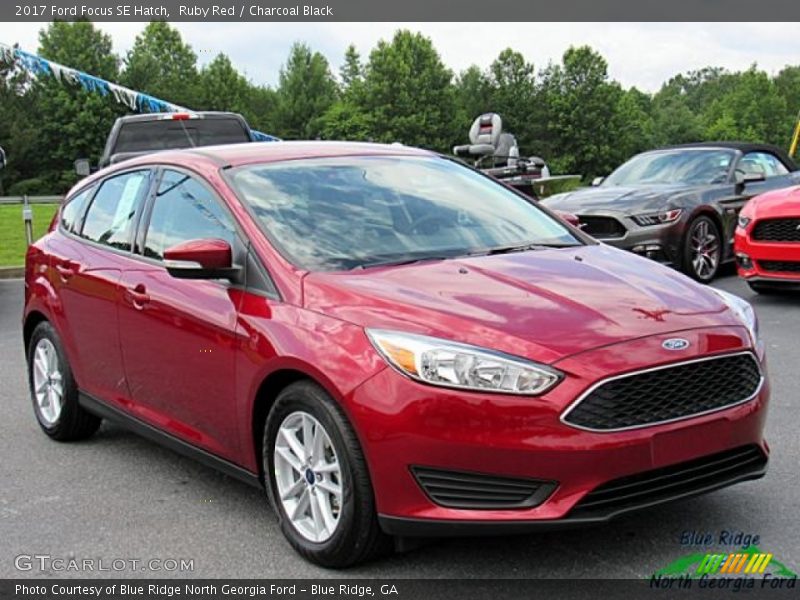 Ruby Red / Charcoal Black 2017 Ford Focus SE Hatch