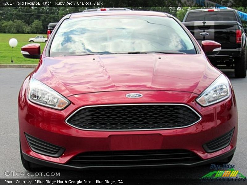 Ruby Red / Charcoal Black 2017 Ford Focus SE Hatch