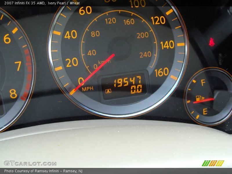 Ivory Pearl / Wheat 2007 Infiniti FX 35 AWD