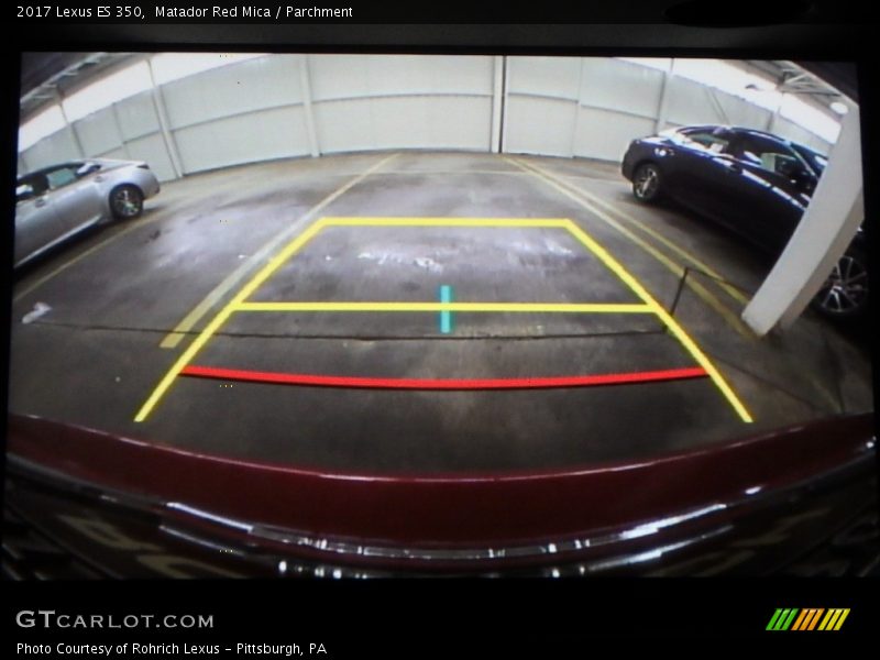Matador Red Mica / Parchment 2017 Lexus ES 350