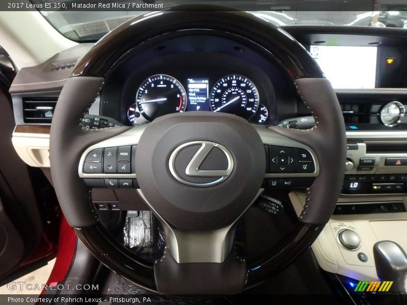 Matador Red Mica / Parchment 2017 Lexus ES 350