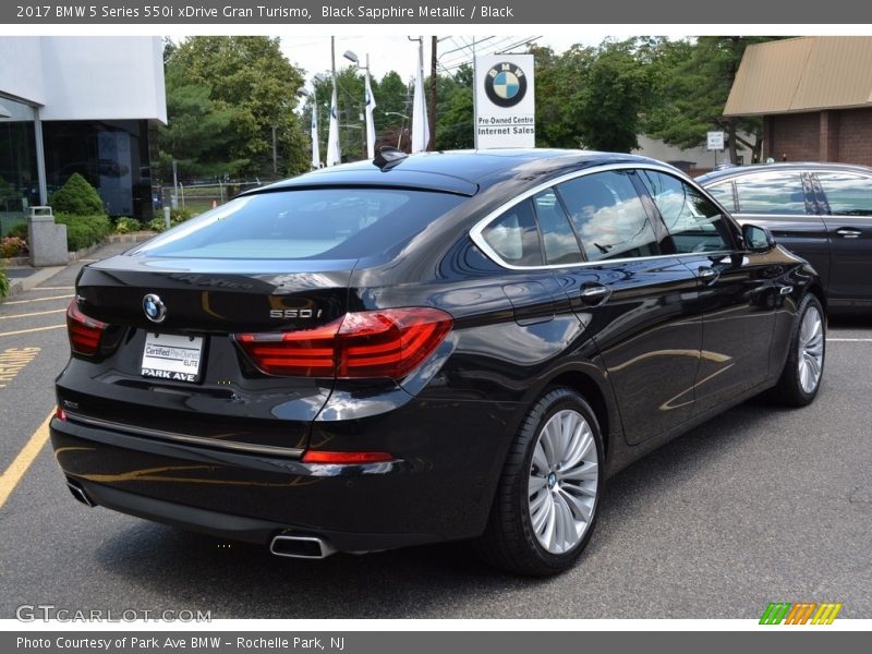 Black Sapphire Metallic / Black 2017 BMW 5 Series 550i xDrive Gran Turismo