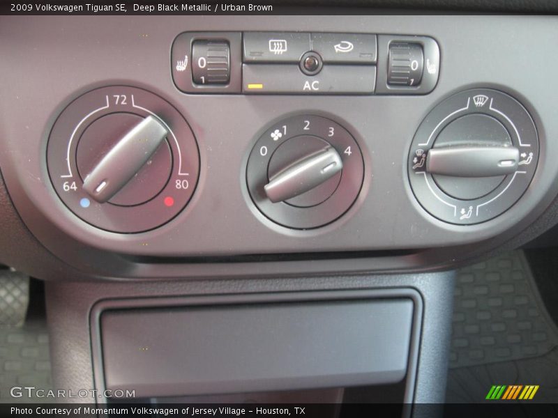 Deep Black Metallic / Urban Brown 2009 Volkswagen Tiguan SE