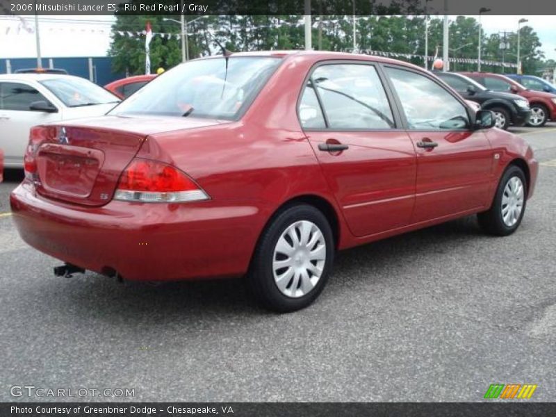 Rio Red Pearl / Gray 2006 Mitsubishi Lancer ES