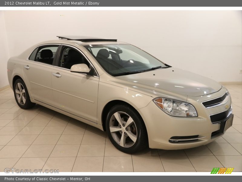 Gold Mist Metallic / Ebony 2012 Chevrolet Malibu LT