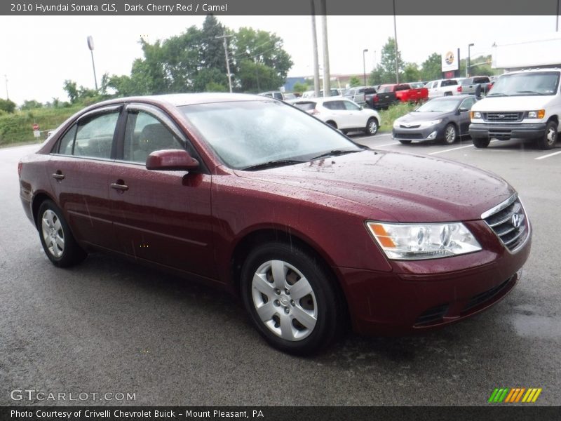 Dark Cherry Red / Camel 2010 Hyundai Sonata GLS