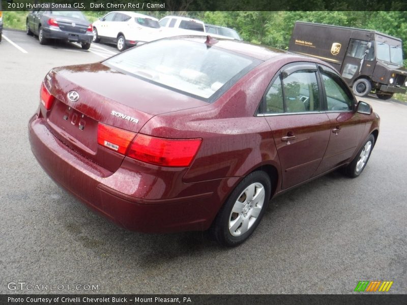 Dark Cherry Red / Camel 2010 Hyundai Sonata GLS