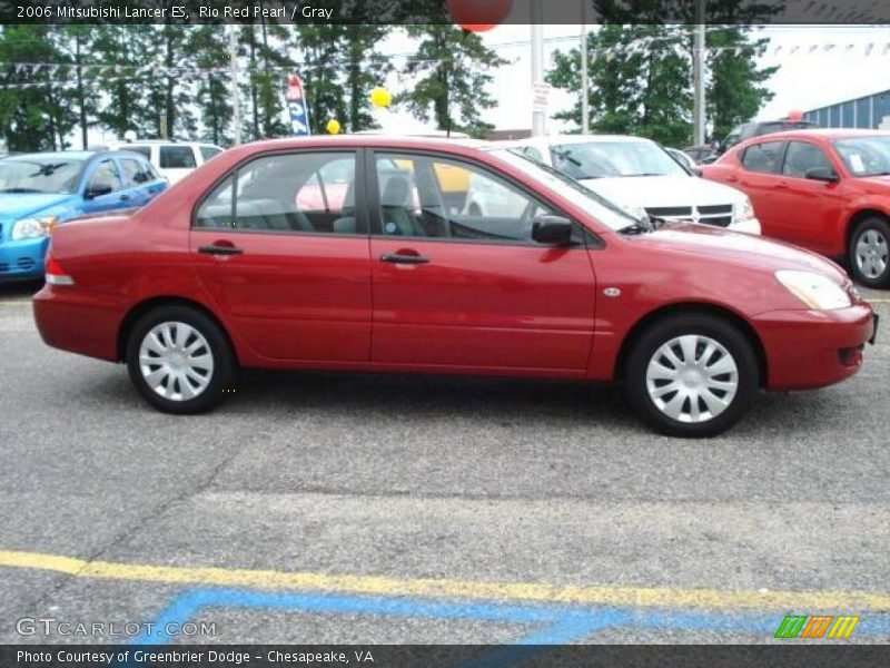 Rio Red Pearl / Gray 2006 Mitsubishi Lancer ES