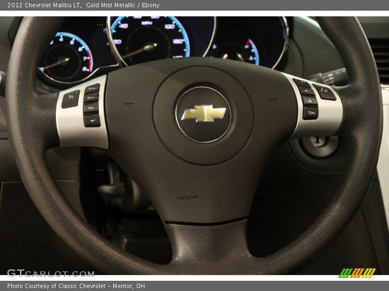 Gold Mist Metallic / Ebony 2012 Chevrolet Malibu LT