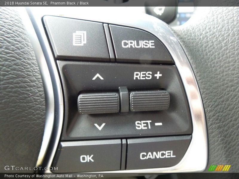 Controls of 2018 Sonata SE