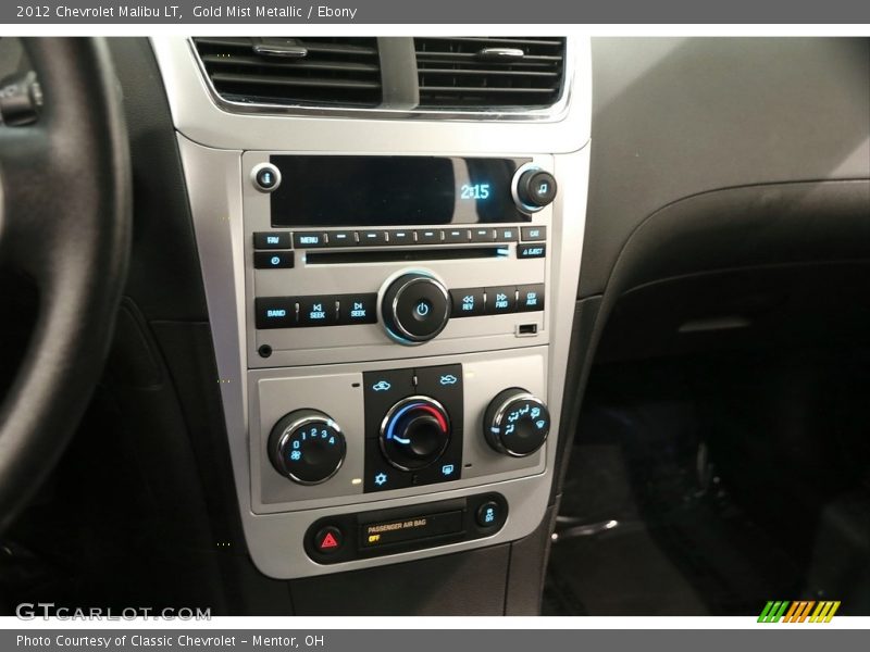Gold Mist Metallic / Ebony 2012 Chevrolet Malibu LT