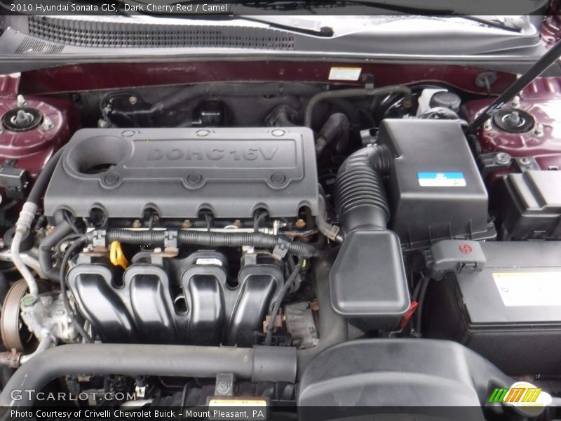 Dark Cherry Red / Camel 2010 Hyundai Sonata GLS
