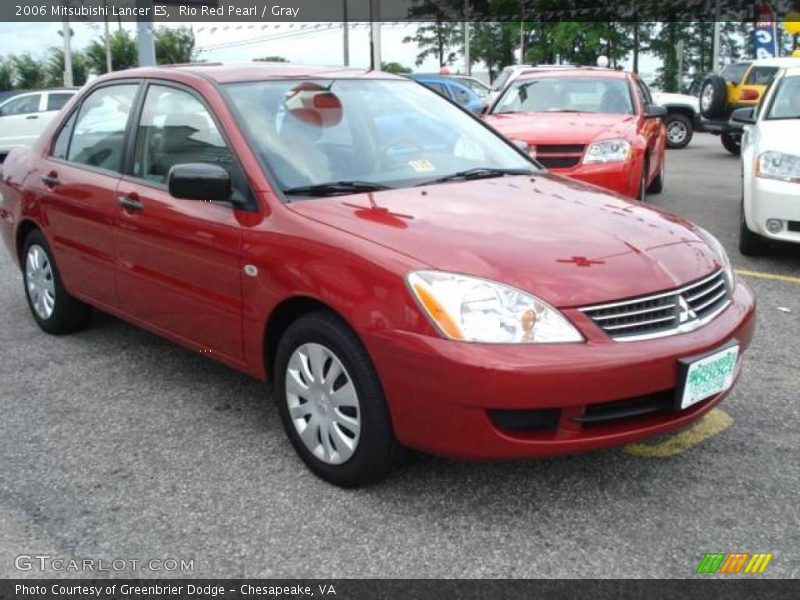 Rio Red Pearl / Gray 2006 Mitsubishi Lancer ES