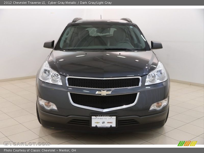 Cyber Gray Metallic / Dark Gray/Light Gray 2012 Chevrolet Traverse LS