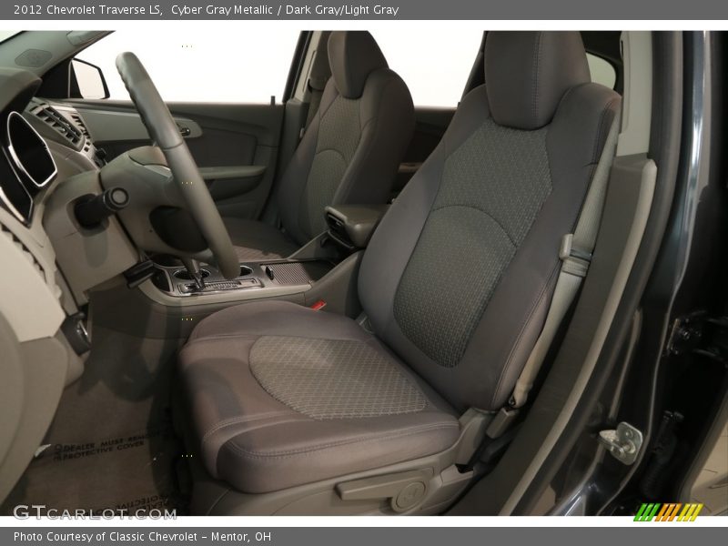Cyber Gray Metallic / Dark Gray/Light Gray 2012 Chevrolet Traverse LS